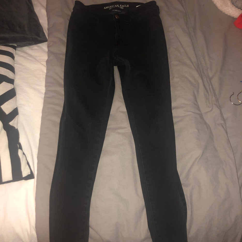 Black AE jeggings